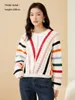 Kvinnors tröjor Autumn Korean Style Longsleved Sexig Hole Sweater Asymmetric Loose Pullover Hollow Out Knitwear C057 230822