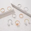 Cluster anneaux à la mode d'imitation de couleur or à la mode