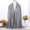 Vêtements ethniques Islam Zipper Design Écharpe en mousseline de soie Hijab musulman Châle Wrap Foulard Dubaï Fête de mariage Longues écharpes Chapeaux Femmes arabes