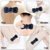 Massage Neck Pillowws EMS Mini Portable Électrique Pulse Cou Masseur Cervical Dos Muscle Soulagement De La Douleur Outil Épaule Jambe Corps Massage Relax Coussin 230822