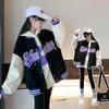 Jackets Teen Girls Frühling Autumn Mode Bomber Jackets Kinder Streetwear Baseball Uniform Sportmantel Loose Studenten Außenbekleidung 8 10 12 14y 230817