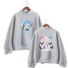 Felpa con cappuccio femminile Re Zero iniziando la vita in un altro mondo Harajuku streetwear casual con cappuccio emilia tops anime vestiti unisex 230822