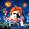 Dog Apparel Deadly Doll Dog Costume Funny Party Cosplay Novelty Cat Dog Clothes for Halloween Christmas Cute Scary and Spooky Pet Costume 230821