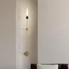 Lampa ścienna marmurowe światła kulkowe foyer jadalnia przejście sypialnia czarny złotą miedź biały akrylowa abażel zrzutu g9 żarówka