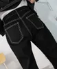 Jeans maschi black coreano y2k abiti da uomo pantaloni dritti pantaloni casual vintage donne in alto battito streetwear