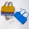 LL yoga esportes cor sólida yoga estilingue sutiã Y palavra linda volta correndo roupas íntimas esportivas mulheres à prova de choque reunindo apertado com almofadas de sutiã Sportswear