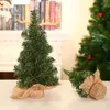 Fucione floreale mini albero di Natale in miniatura riutilizzabile in miniatura con pennello in bottiglia di base per tela per natale per feste di Natale Tavolo da casa 230822