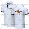 Herrpolos mode polo män t-shirts hästtryck man golf polo klassisk blus sport andas korta ärmstoppar märke man affärskläder 230822