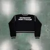 Carsicko Pull Femme Don't Touch Knit Hommes Manteau Tricoté Couple Sweat À Capuche Topest Qualité Mode Shopping Street Wear Vêtements