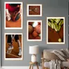 Tenis Basketball Streetball Sport Workout Canvas Pintura nórdica Pôsteres motivacionais Impressões de arte de parede para sala de esportes Decoração de casa sem moldura WO6