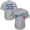 Custom baseball jerseys hometown of blue cream Los Angeles Doyers baseball jersey embroidery fans outdoor sportswear