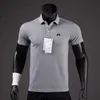 Polos pour hommes Chemises de golf d'été Hommes Polos décontractés Manches courtes Été Respirant Séchage rapide J Lindeberg Golf Wear T-shirt de sport 230821