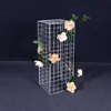 Nieuwe rasterweg Lead Bloemframe Smeedijzeren geometrische ballonweg loodkolom Party Decoratieve bloemenstandaard Bruiloft Decor Backgr337s