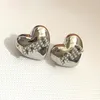 Mi u Heart Shape Earrings New 2023, Designer Love Style, High Grade Pearl Inlay, Cool Versatile Fashion Jewelry