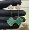 Four leaf clover earring fashion Charm dangle earrings designer earring for Women&Girls Valentine's Mother's Day Wedding Jewelry Gift