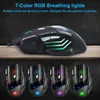 MICE Wired Gaming Mouse Gamer USB Ergonomic Muse RGB 5500 DPI stil met LED -achtergrondverlichting 7 -knopcomputer voor pc -laptop 230821