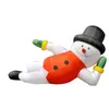 Swings 6mL (20ft) with blower Outdoor games Customized Christmas Decoration inflatable snowman balloon air winter character lying with re