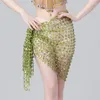 Stage Wear Belly Dance Hip Scarf With Tassels Sequins Wrap Skirt Music Festival Clothing Rave Bellydance Costume Thailand/India/Arab Dancer