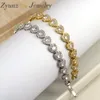 Bracelets de charme 5pcs mix de cor dourado em forma de coração Chain Chain Bracelet para mulheres da moda do dia dos namorados, namorada 230821