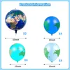 Other Event Party Supplies Earth Global World Map Latex Balloons Set for Travel Theme Space Day Decoration Teaching 230821