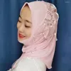 Etnische kleding zoete meisjes gemakkelijk te dragen sjaals moslim hijab caps