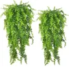 Faux Floral Greenery Artificial Green Plant Vine Home Garden Decoration Hanging Plastic Leaves Grass Garland Wedding Party Wall Decor Fake Ivy Rattan 230822