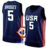 Imprimer 2023 Basketball US Coupe du monde 7 Brandon Ingram Jersey États-Unis 14 Walker Kessler 12 Josh Hart 6 Cameron Johnson 8 Paolo Banchero 13 Jaren Jackson Jr Brunson