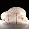 Parasols de mariage de mariée Style chinois artisanat papier parapluie bricolage peinture vierge parapluie photographie accessoires Performance parapluies LT504