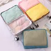 Storage Bags Portable Travel Organizer Bag Suitcase Document Luggage Clothes Packing Cubes Set Aundry Underwear Mesh