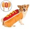 Dog Apparel Pet Dress Up Costume Dog Shaped Dachshund Sausage Adjustable Clothes Funny Warmer For Puppy Dog Cat Dress Up Supplies 230821