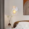 Lampe murale moderne éclairage intérieur lumières abat-jour Vintage Cage garde applique Loft luminaire américain fer bois lampes