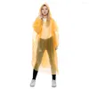 Regenjassen wegwerp regenponcho's met trekkoordkap en mouwen dames mannen nooduitrusting voor outdoor camping/recreatie/wandelen