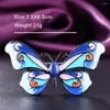 Broszki Zlxgirl moda kolorowa biżuteria motyla dla kobiet prezenty świąteczne Perfect Emali'u damskie szpilki szaliki