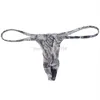 Sexy Men's Newspaper Micro Thong Underwear Male Penis Pouch String Tangas Guy T-Back215A