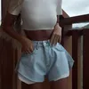 Kvinnors shorts taruxy hög midja jean för kvinnor kläder smal sexig tjej denim kort jeans gata mode casual byxa kvinnlig 2023