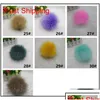 Other Fashion Accessories 10Cm 12Cm 14Cm 15Cm Pompom Ball Faux Fox Fur Fluff Balls For Pom Hat Dlh331 O7Scq Drop Delivery Otfqa