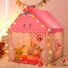 Toy Tents Solid Wood Children's Tent Indoor Small Tent Girl Cute Castle Boy Toy House Separate Bed Sleeping Mosquito R230830