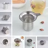 304 Edelstahl Mesh Tea Infuser Werkzeuge Haushalt wiederverwendbares Kaffeesimer Metall Gewürze Filtersieb Tee Werkzeuge LT505