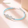 Charm Bracelets MOONLIGHT Fashion Zirconia Endless Love Infinity Chain On Hand Adjustable For Woman Party Jewelry Gifts 230821