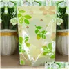 Storage Bags Green Printing Lovely Plastic Bag Food Packaging Zipper Snacks Wholesale Lz0708 Drop Delivery Home Garden Housekee Organi Dhfxs