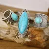 Anéis de casamento Boho Vintage Natural Stone for Women Open Big Big Ring Ring Beach Summer Jóias Acessórios para Presente Bake