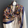 Bandanas Durag Fashion da 110 cm Silk Hijab For Women Square Scarf Squama grande Scialcanna a fascia per la fascia di testa Bandana Foulard Echarpe 230821