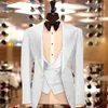 Herrenanzüge Single Breasted Clothing Jacket Jacke Weste Hosen 3-teilige Set Slim Fit Anzug Lampe Voll elegante Hochzeit 2023