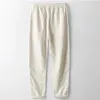 Men's Pants Casual Baggy Linen Mens Jogging Cotton Drawstring Trousers Elastic Waist Jogger Yoga Fashion Beach