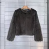 Women's Fur Zxrycgs modekläder Imitation Coat 2023 Autumn Winter Korean Short Jackets Trend