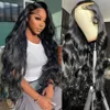 Perruque Lace Frontal Wig Body Wave brésilienne sans colle, cheveux naturels, 30 pouces, 13x4 13x6 Hd, 5x5, perruque Lace Closure Wig, pour femmes