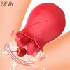 Massager Powerful Rose Tongue Vibrators Licking Sucking Vibrating Clitoral Masturbator Nipple Sucker Machine Adult for Women