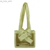Totes 2023 Ny mode Casual Single Shoulder Crossbody Bag For Women Liten Design Underarm Tote Bag Transparent Gelly Bag HKD230822
