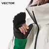 Guanti sportivi vettoriali da donna da uomo a doppia tavola da esterno snowboard impermeabile industria semi di cotone semi -staccabile 230821