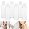 Bouteilles de stockage 6 pièces Lotion rechargeable Récipients en plastique Taille de voyage Shampooing Articles de toilette Petit